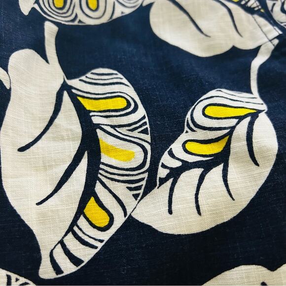 J. Crew Seaside Pant in Tropical Frond Linen-Blend Sz. 4 NWT - Picture 5 of 7